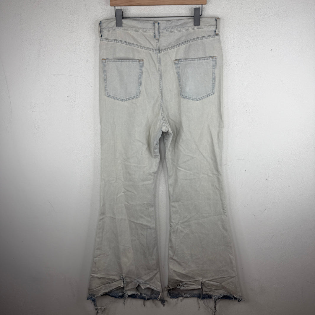 Junya Watanabe Flared Blue Denim Jeans