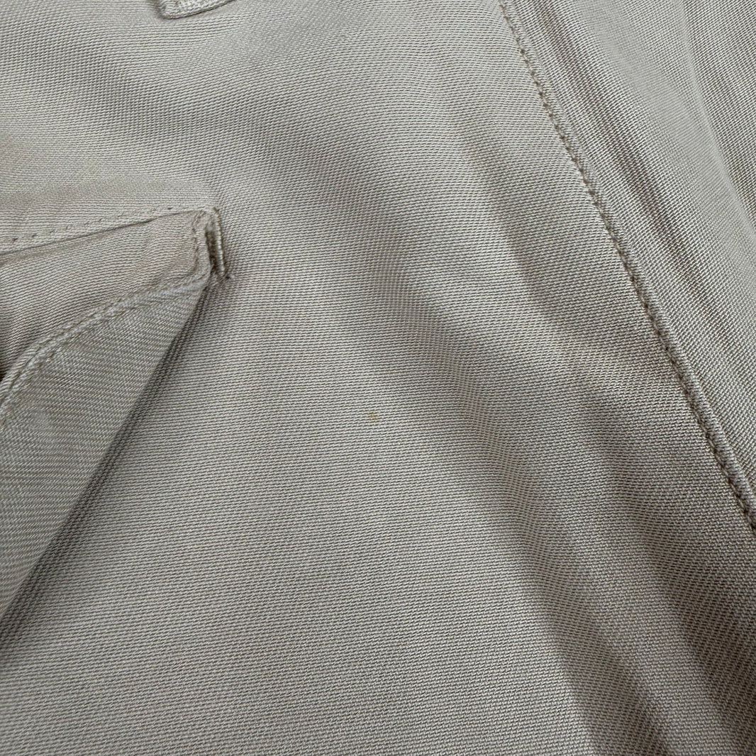 ERL Cropped Long Khaki Shorts