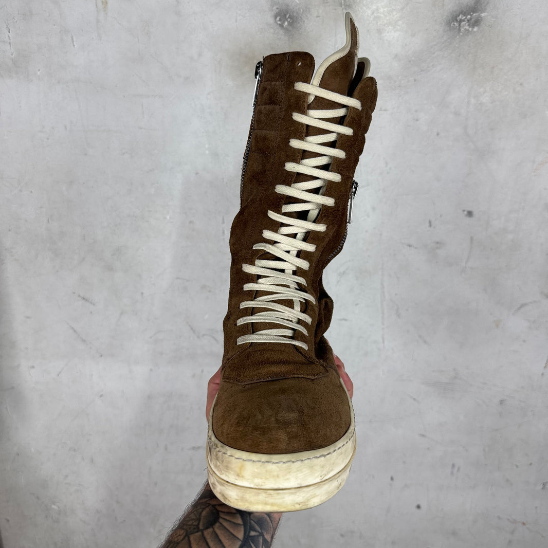 Rick Owens Brown Suede CargoBaskets