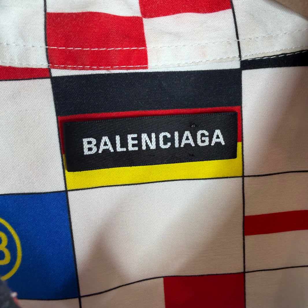 Balenciaga Flags Button Up Shirt