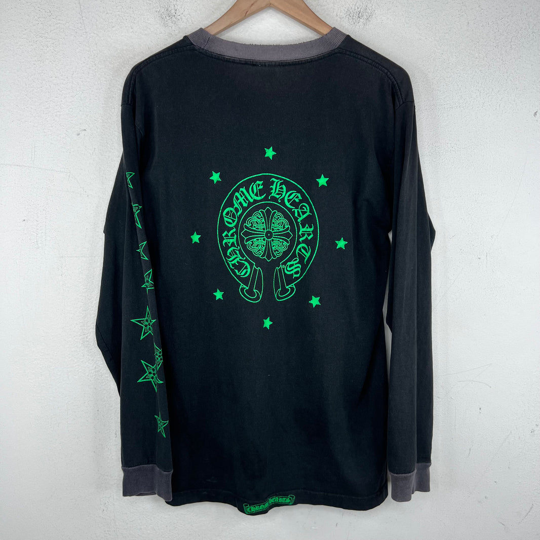 Chrome Hearts Vintage Green Star L/S T-Shirt