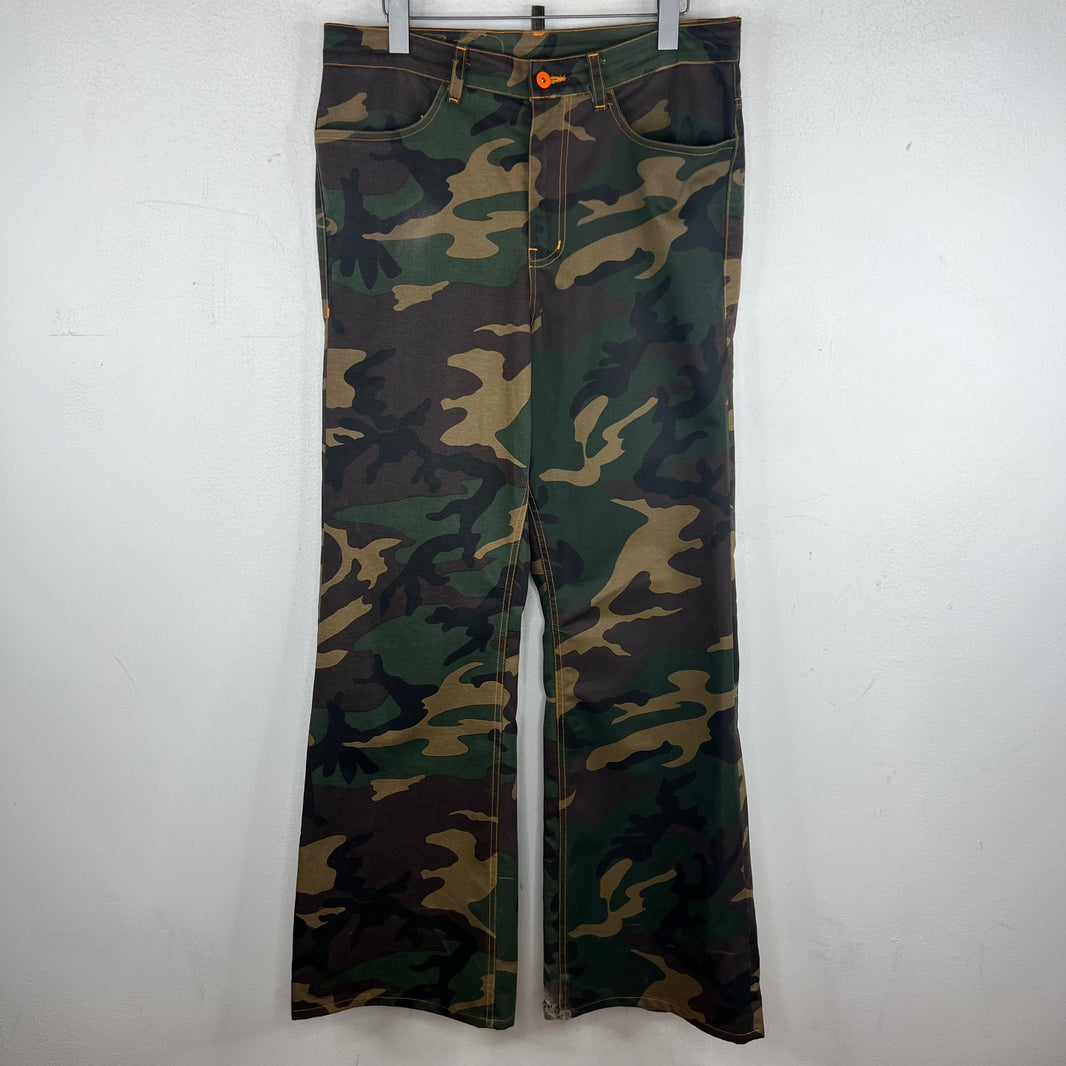 Endless Denim Camo Spellout Trousers