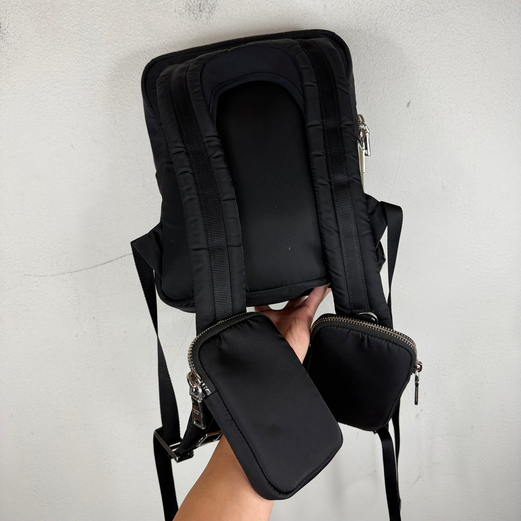 Prada Nylon Two-Tone Backpack