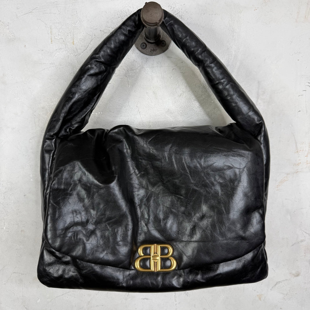 Balenciaga Leather Large Monaco Bag