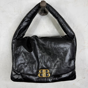 Balenciaga Leather Large Monaco Bag