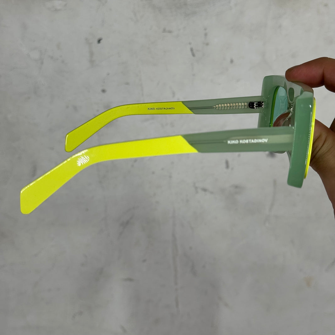Kiko Kostadinov Green Depero Sunglasses