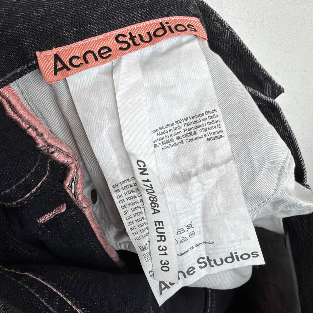 Acne Studios 2021M Vintage Black Jeans