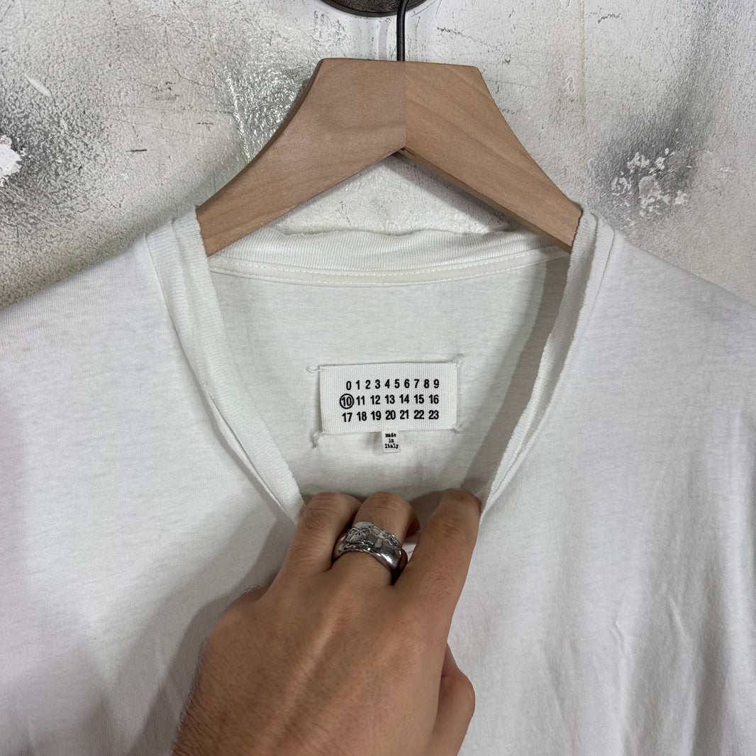 Margiela Front Strap White T-Shirt