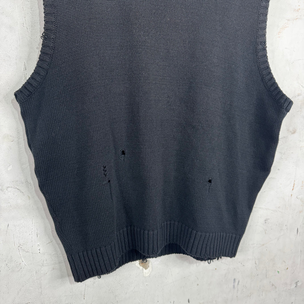Kapital 5G Distressed Bones Sweater Vest