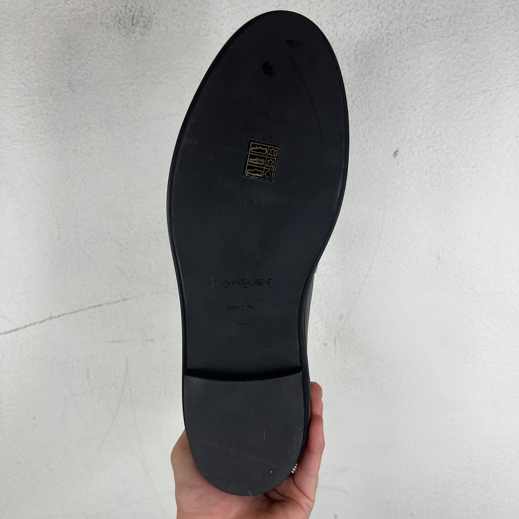 YSL Metal Strap Loafers