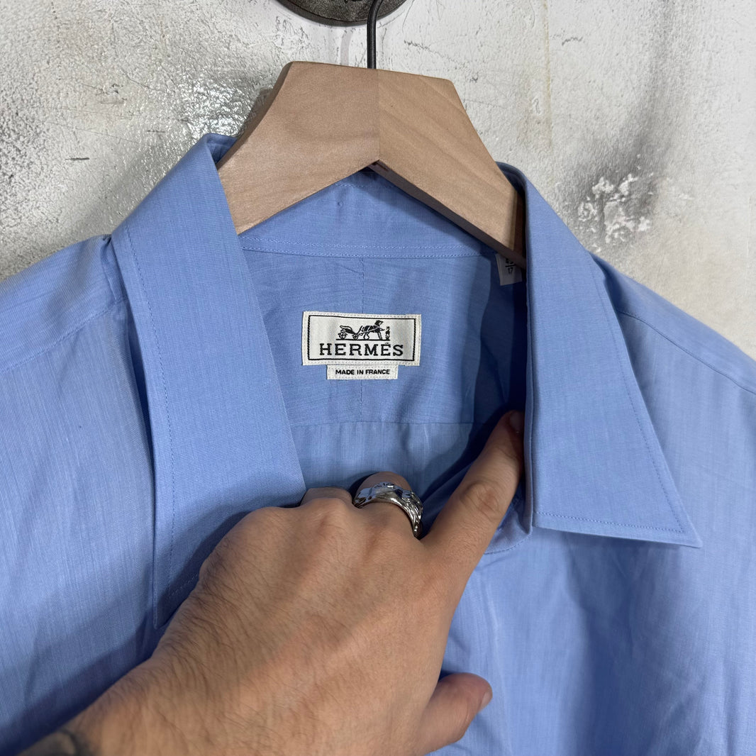 Hermes Light Blue Buttoned Shirt
