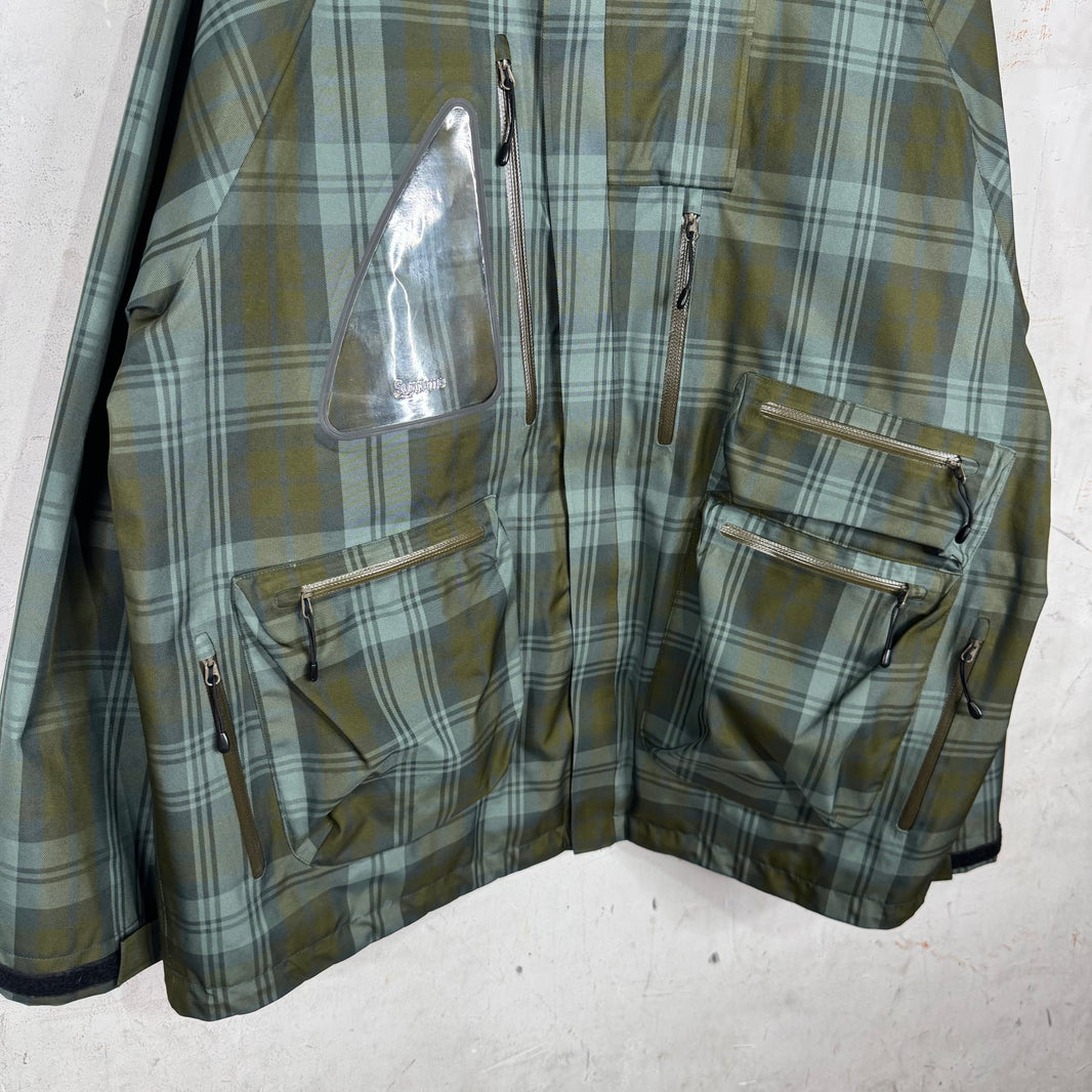 Supreme Green Plaid Gore-tex Cargo Jacket