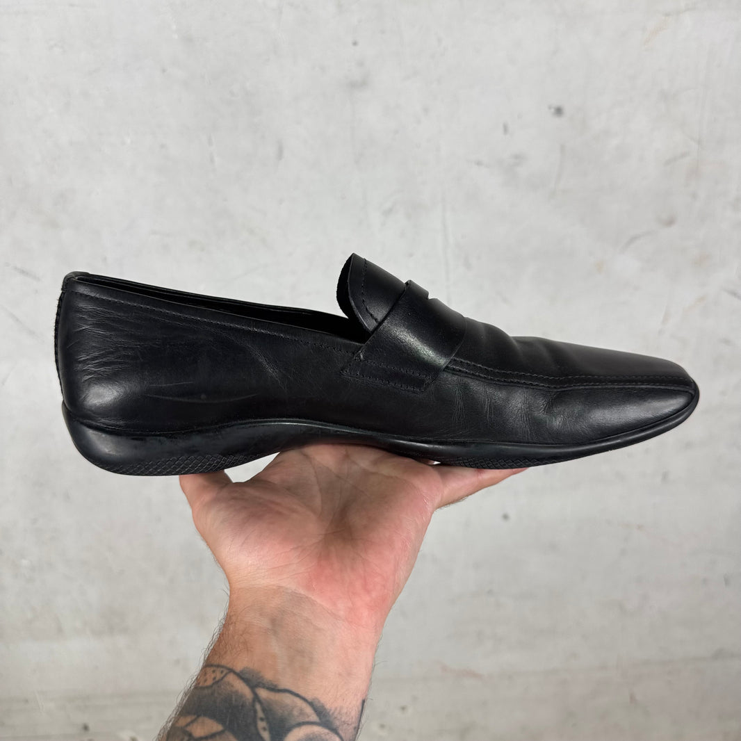 Prada Leather Toblach Loafers
