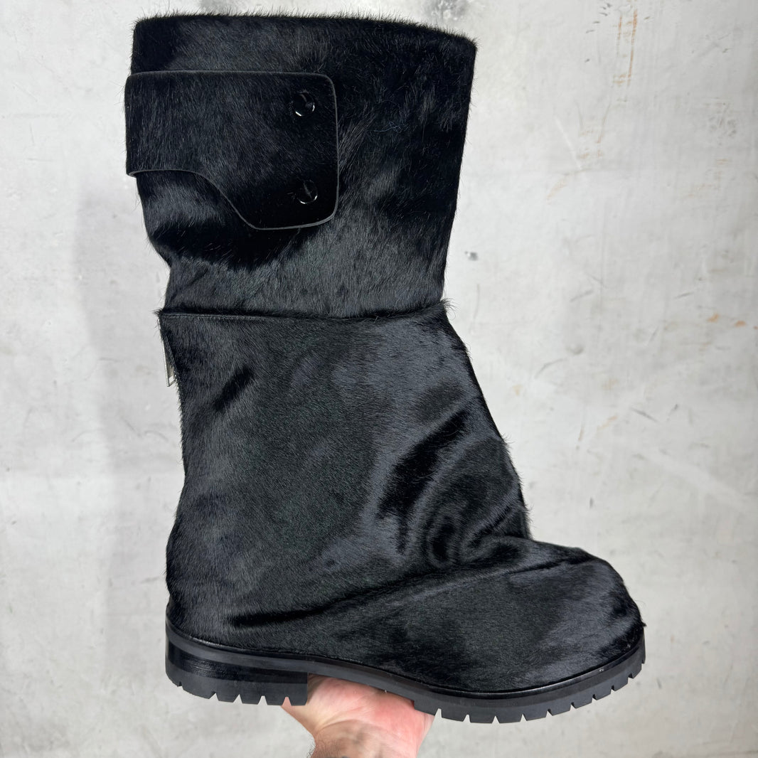424 Black Ponyhair Dragonrider Boots