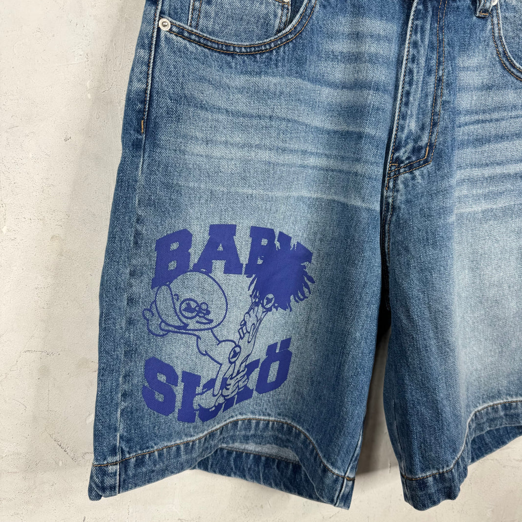 Sicko Baby Medium Wash Jorts