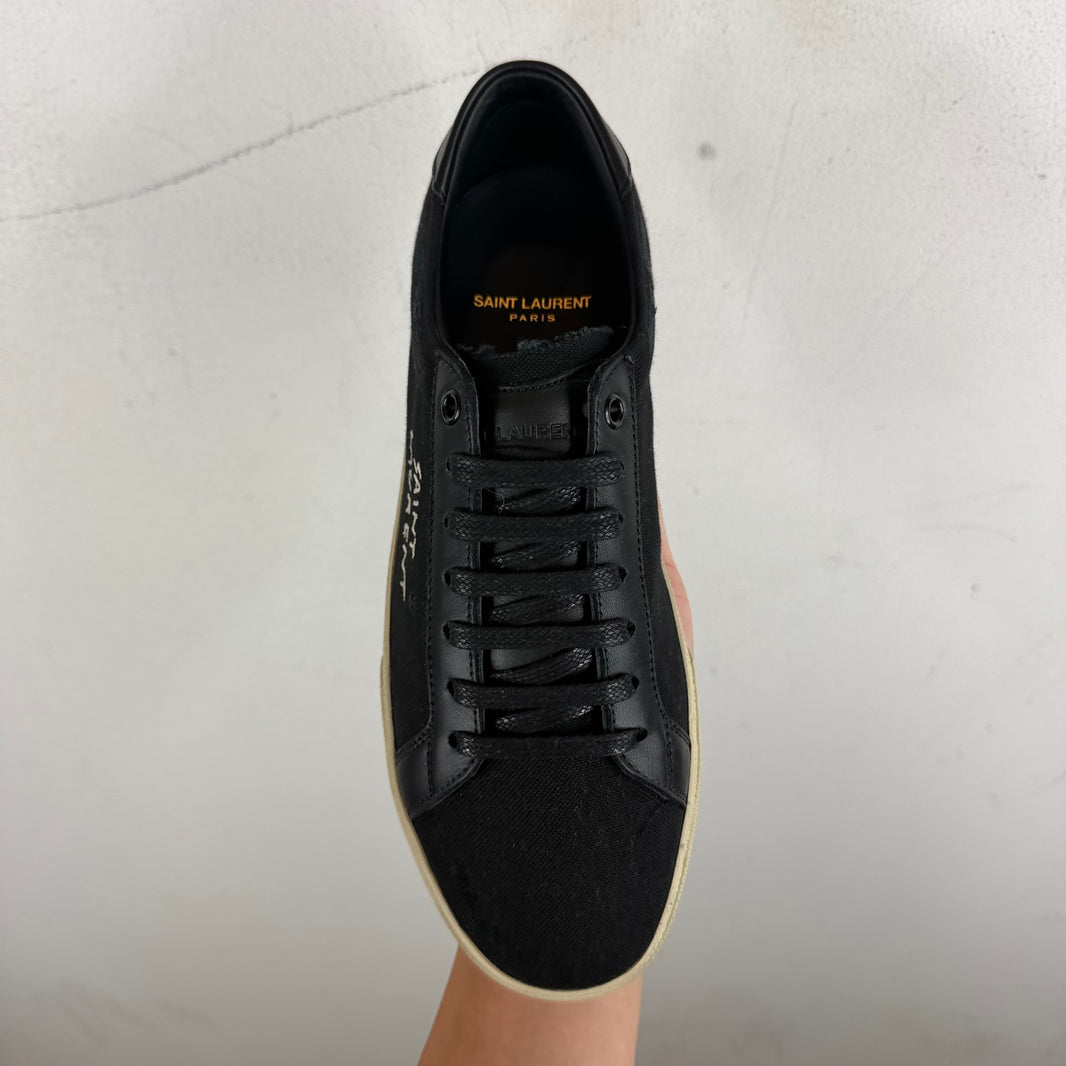 Saint Laurent Black Court Classic Sneakers