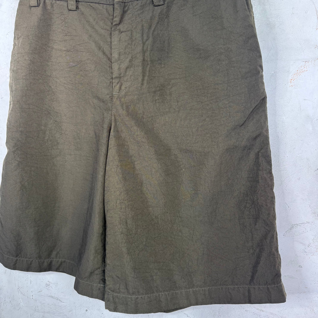 Acne Studios Nylon Olive Shorts