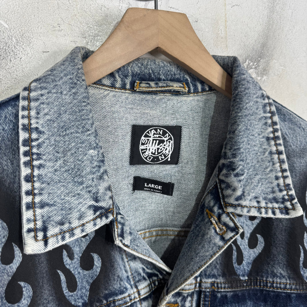 Stussy x Dries Van Noten Stencil Denim Jacket
