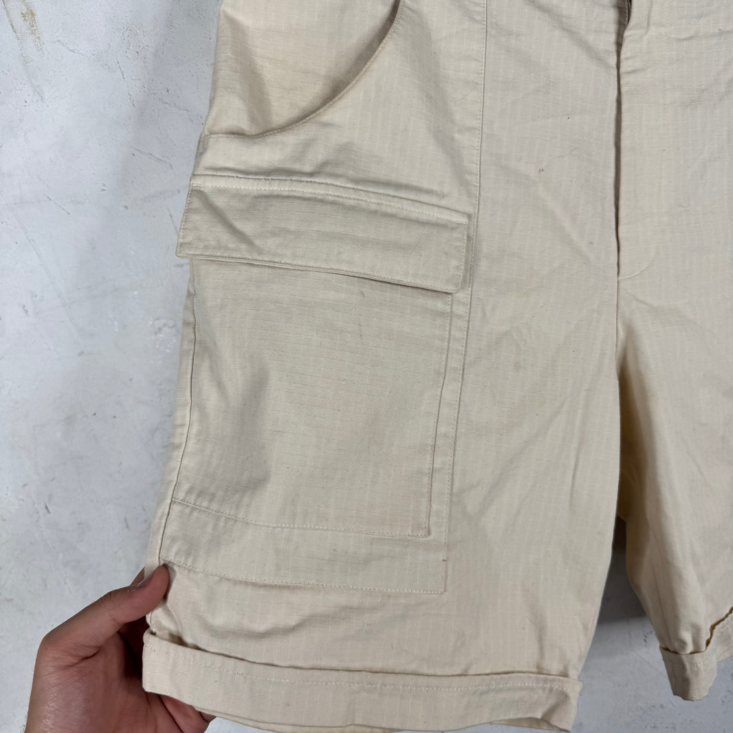 Gucci x TNF Cream Cargo Shorts