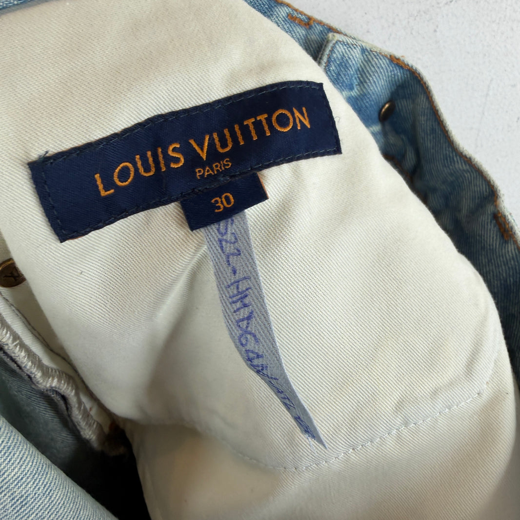 Louis Vuitton Sample Cut-Off Jean Shorts