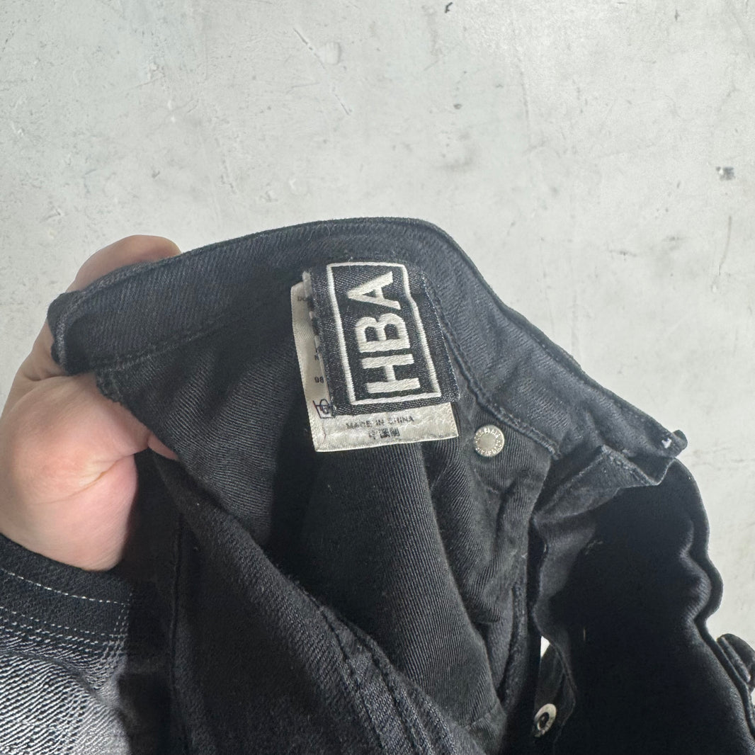 HBA Black Erosion Jeans