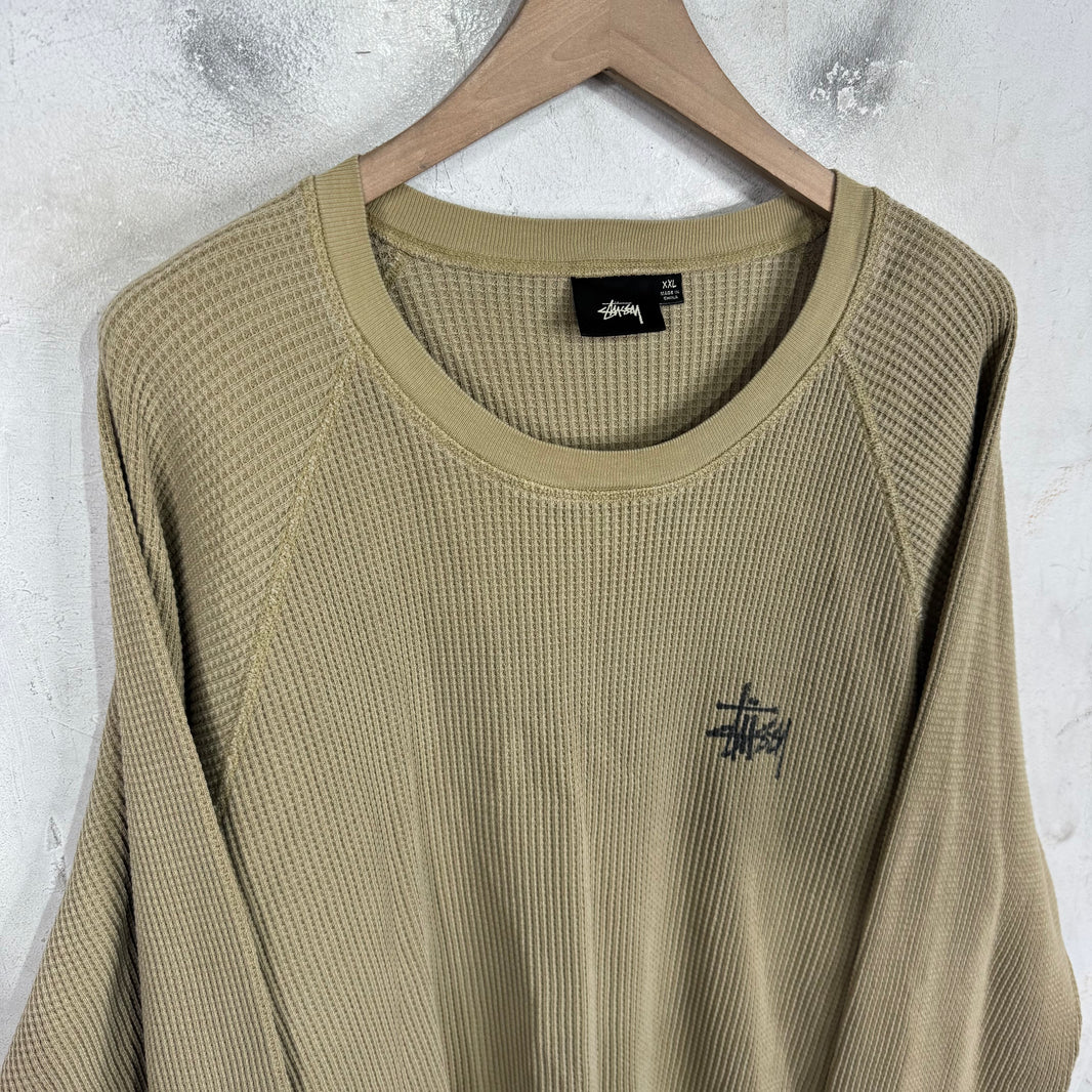 Stussy Beige Logo Thermal