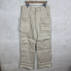 Rick Owens Hollywood Beige Linen Stefan Cargos