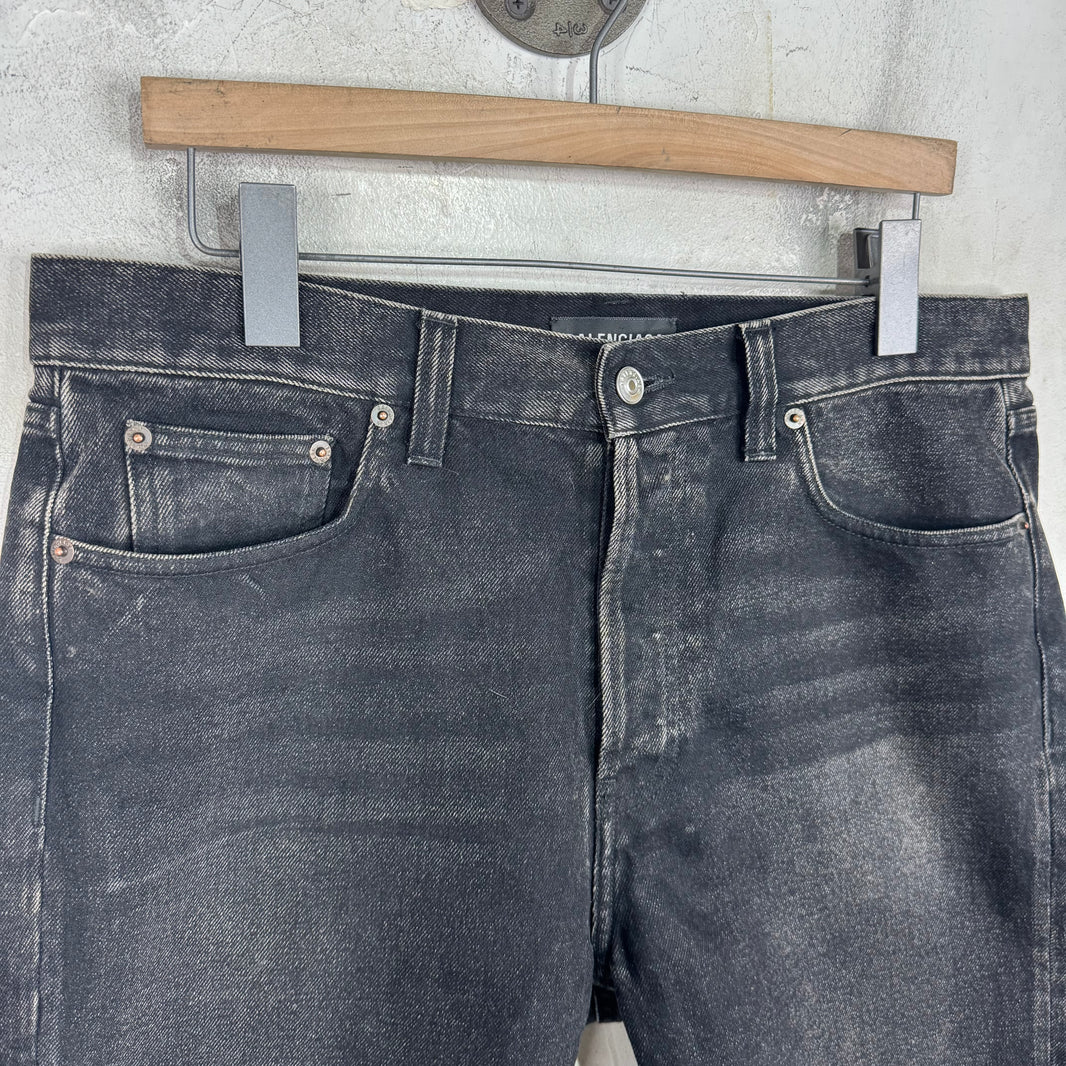 Balenciaga Cutoff Black Jorts