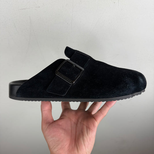 Balenciaga Black Suede Sunday Mule