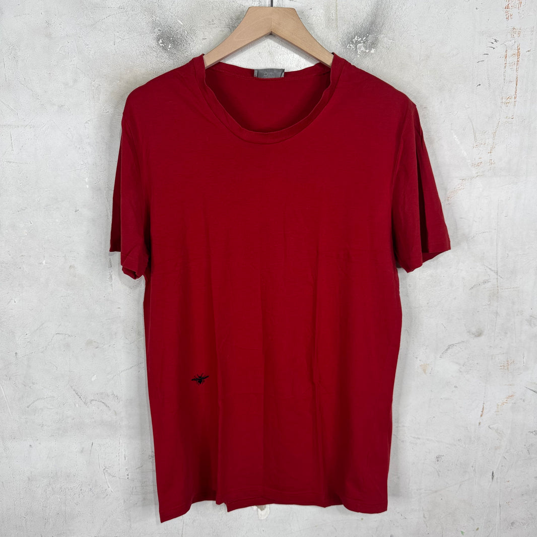 Dior Red Bee Logo T-Shirt