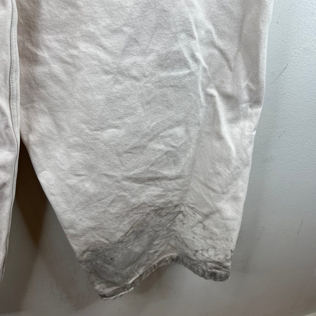 Balenciaga White Denim Convertible Cargo Pants
