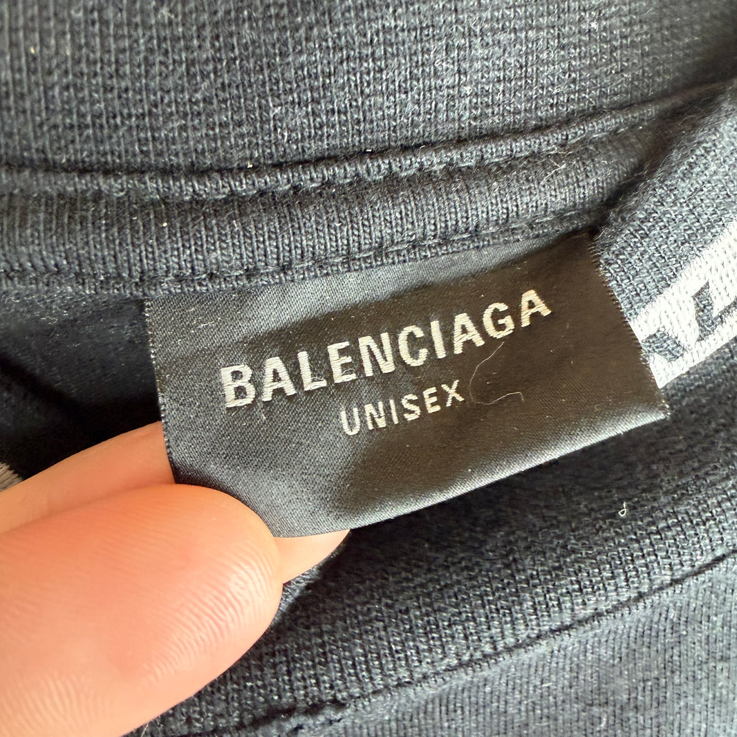 Balenciaga Sample Oversized Multi Logo Racer T-Shirt