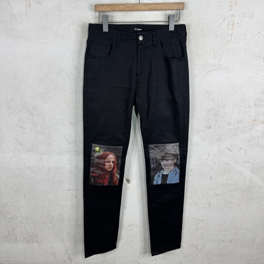 Raf Simons Christiane F Waxed Jeans