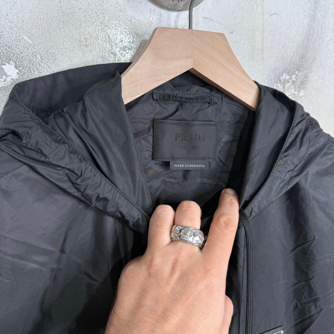 Prada Plaque Billed Windbreaker