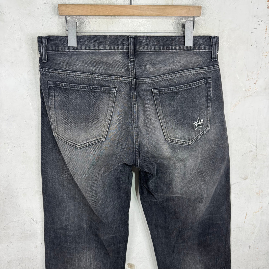 Supreme Faded Grey Selvedge Jeans
