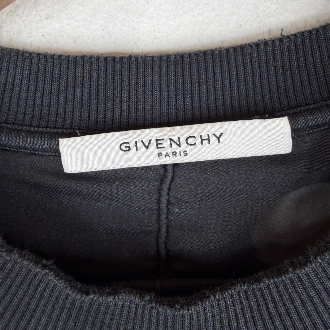 Givenchy Distressed Logo Crewneck