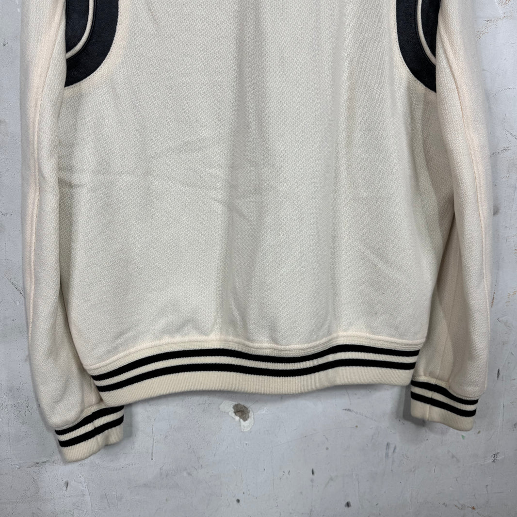 Saint Laurent Cream/Black Teddy Jacket