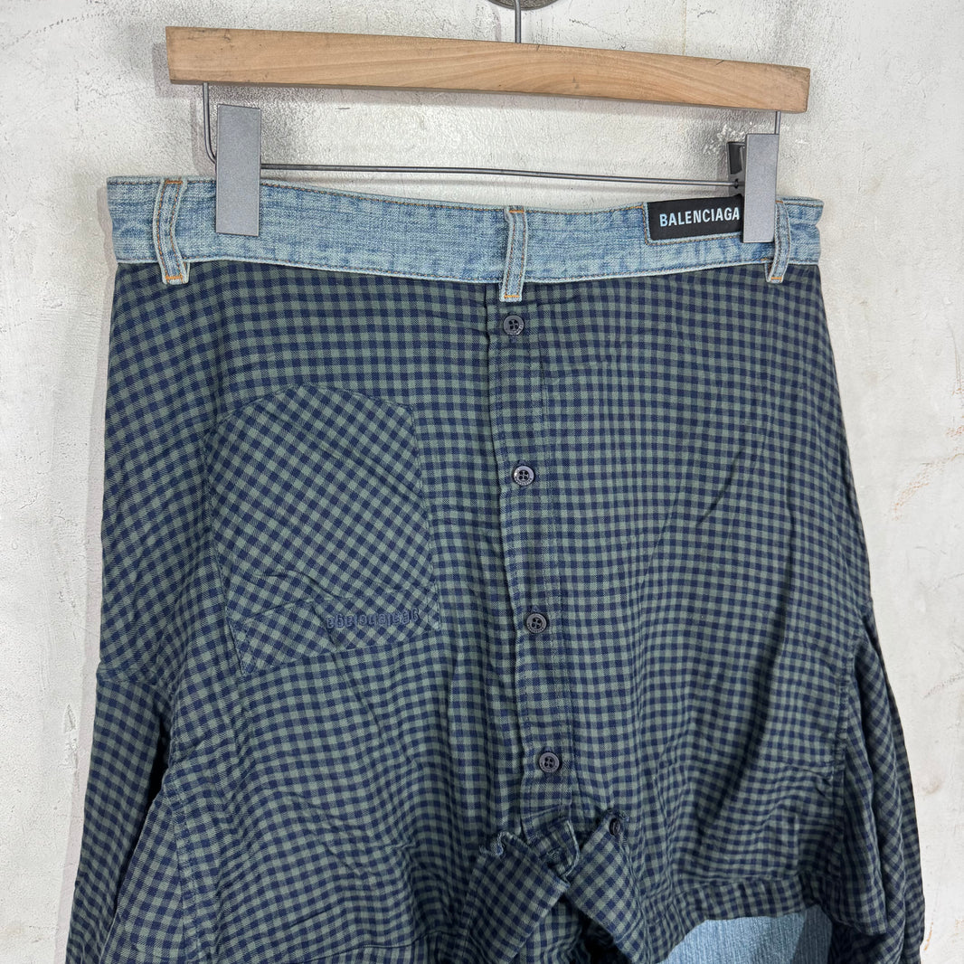 Balenciaga Flannel Attachment Jeans