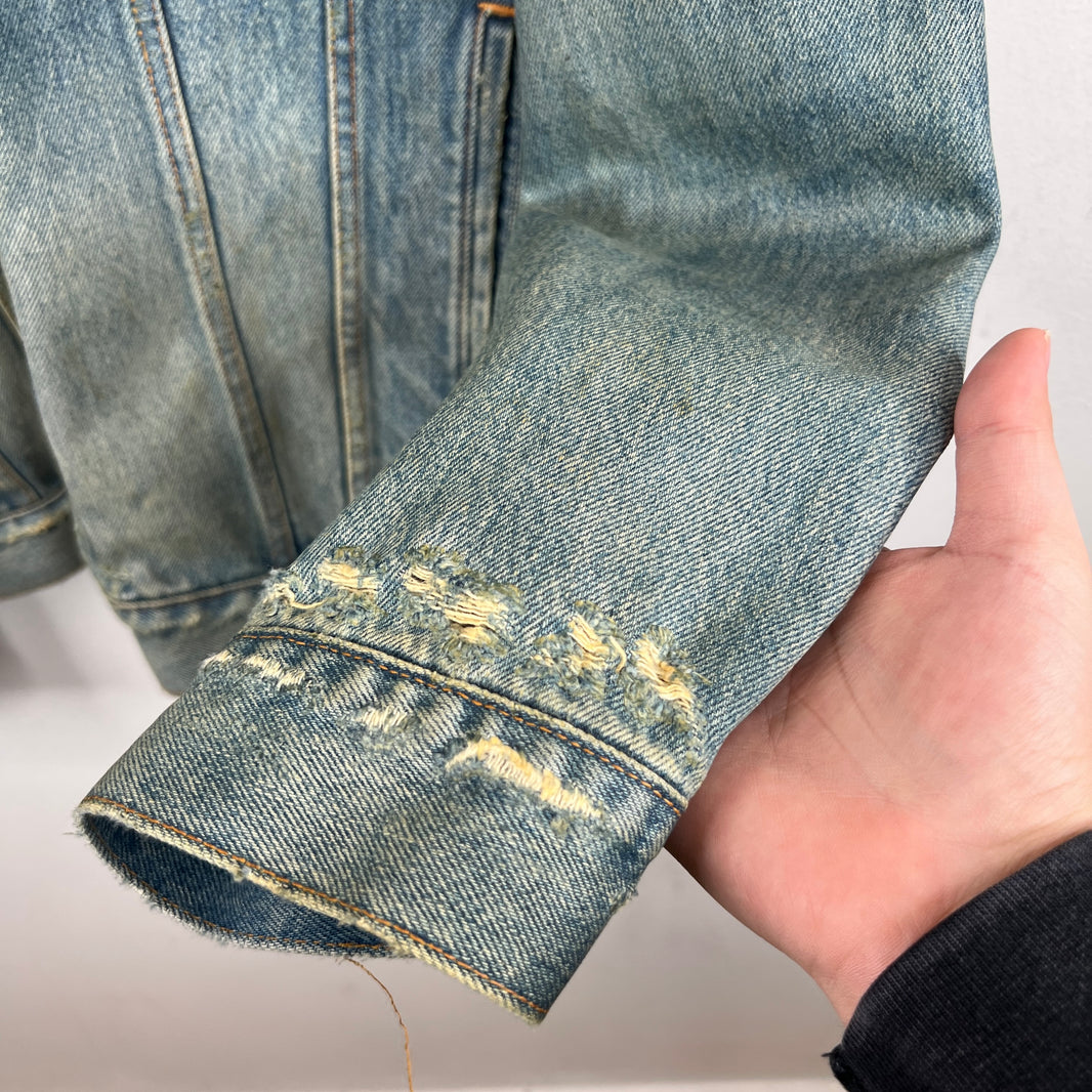 Balenciaga Waxed Trucker Jacket