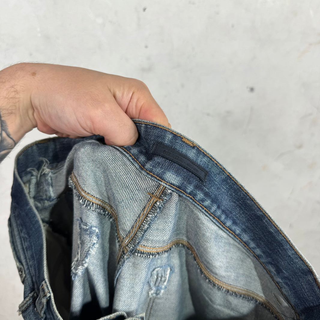 Prada Repaired Tapered Cut Jeans
