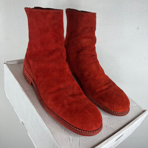 Guidi 986 Red Suede Boots