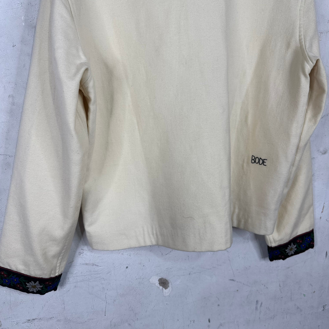 Bode Ecru Alpine Pullover Jacket