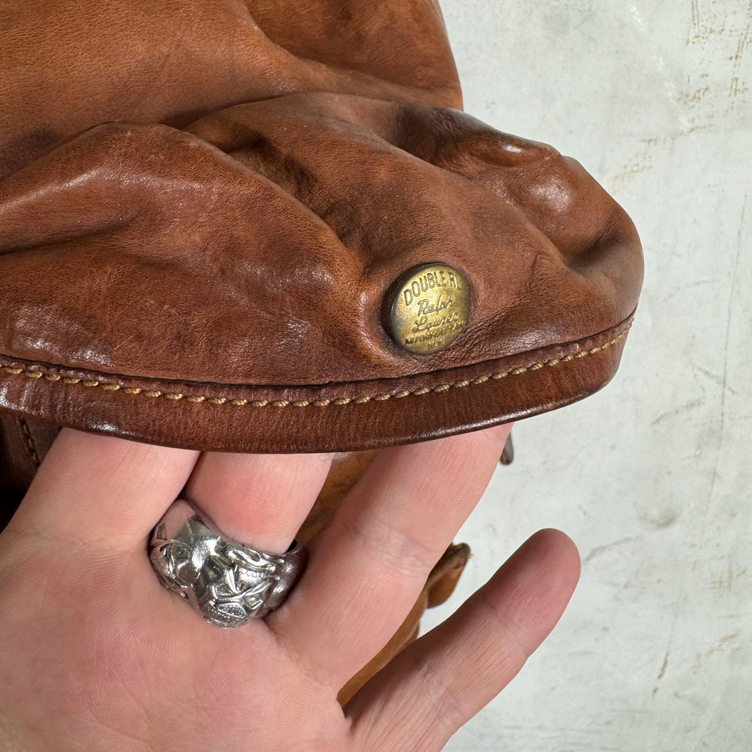 RRL Leather Flap Top Cinch Backback