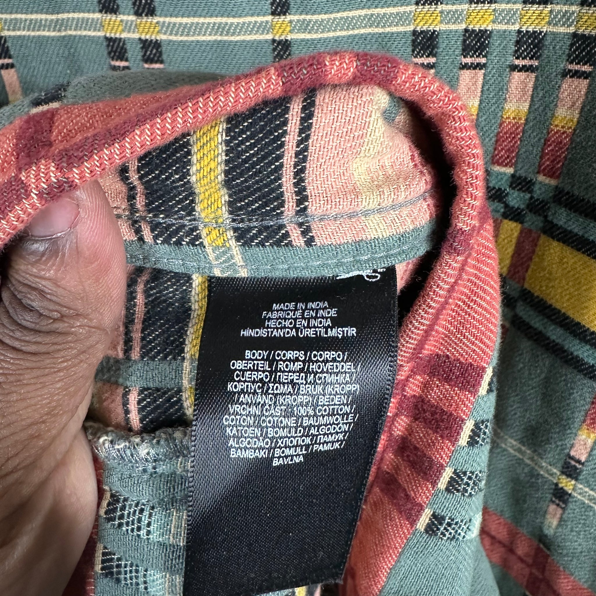 RRL Green Patterned Flannel