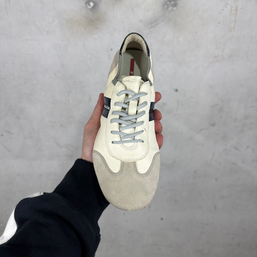 Prada Leather Low Profile Sneakers