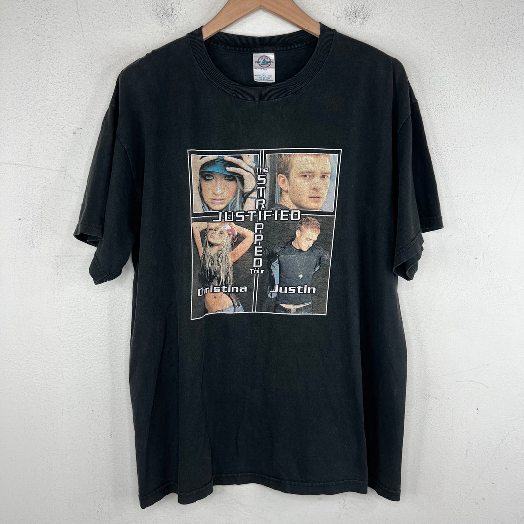 Vintage Stripped Justified Tour T-Shirt