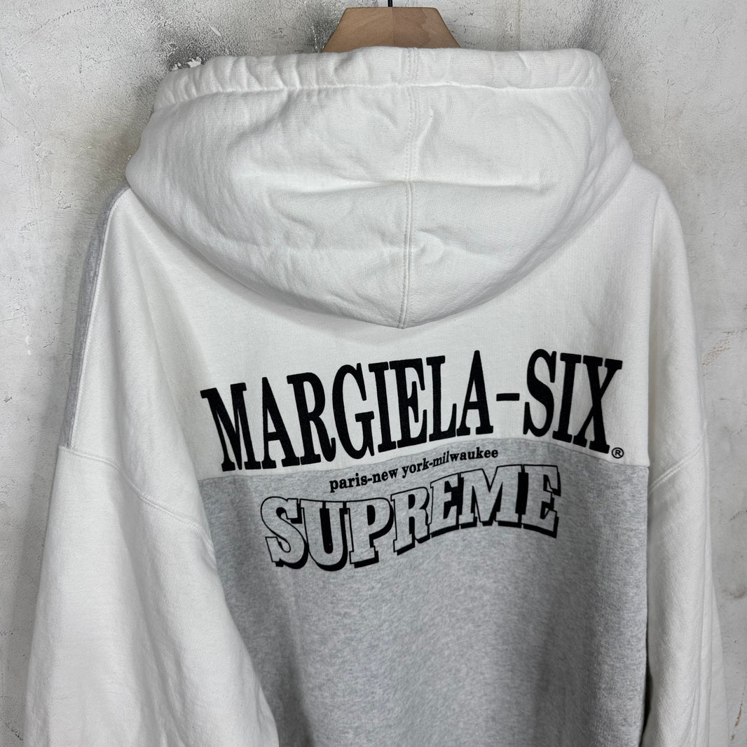Supreme x MM6 Grey Eagle Zip Hoodie