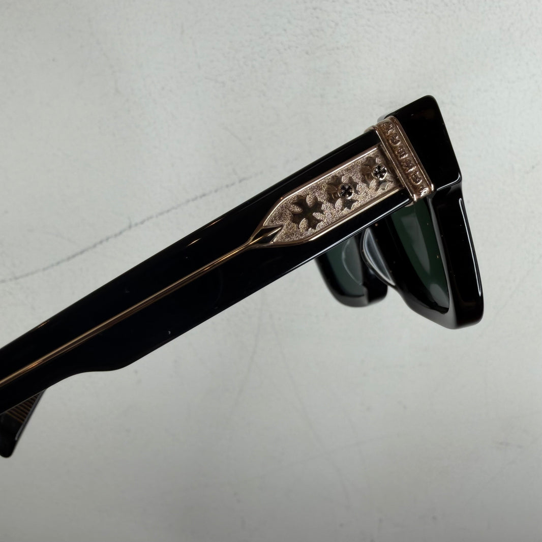 Chrome Hearts 18K Gold Plated Dick Fitzener Sunglasses