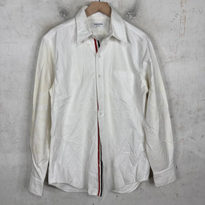 Thom Browne White Canvas Button Up