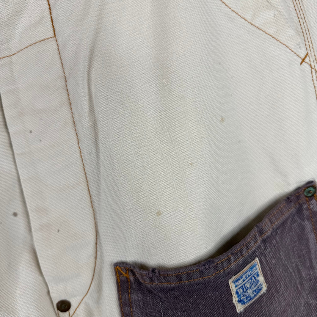 Kapital White Double Knee Carpenter Pants